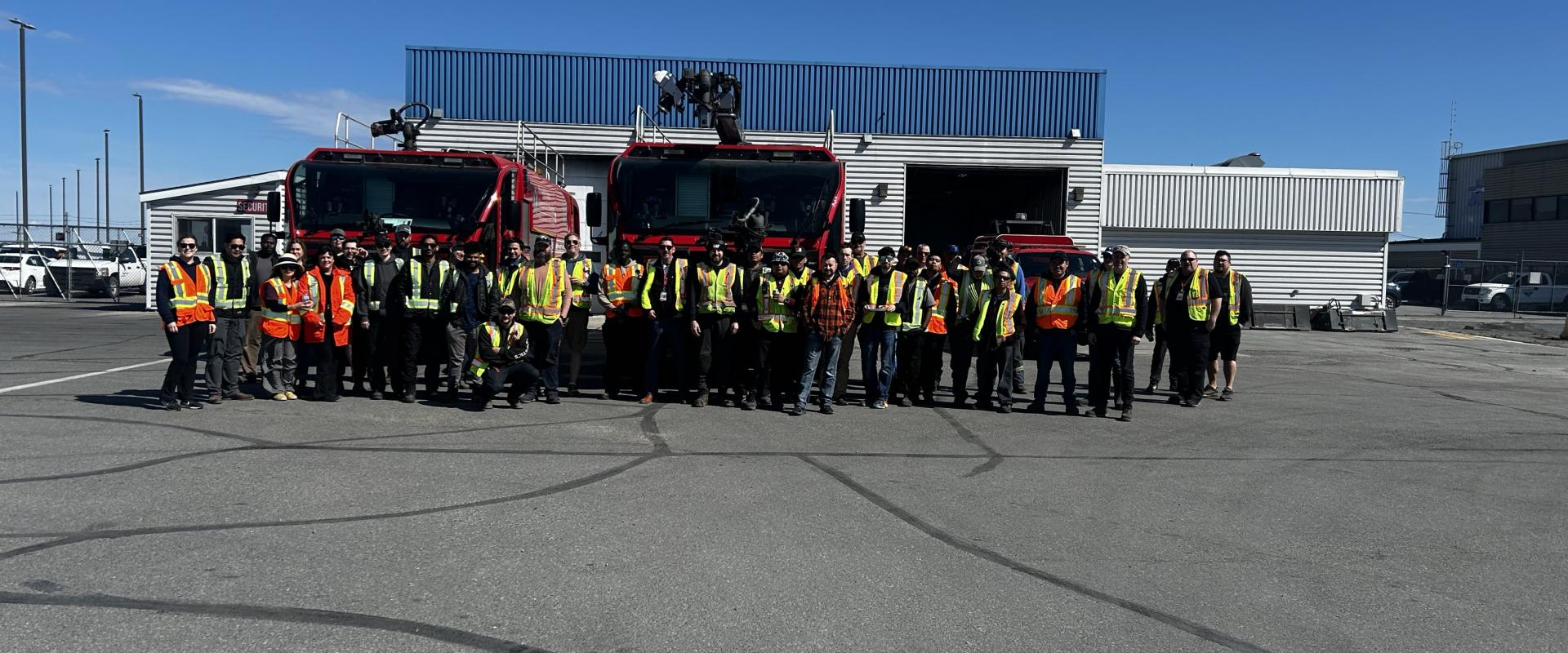 image of airport workers