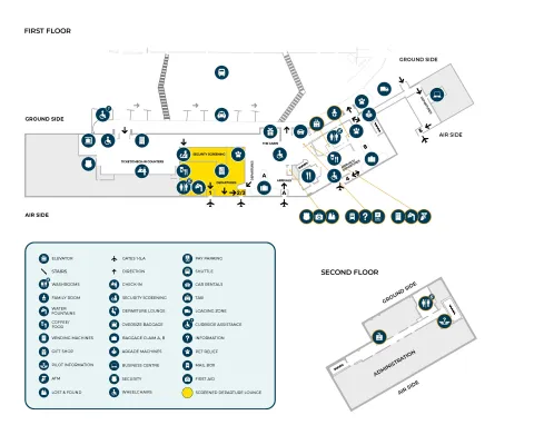 Airport terminal map